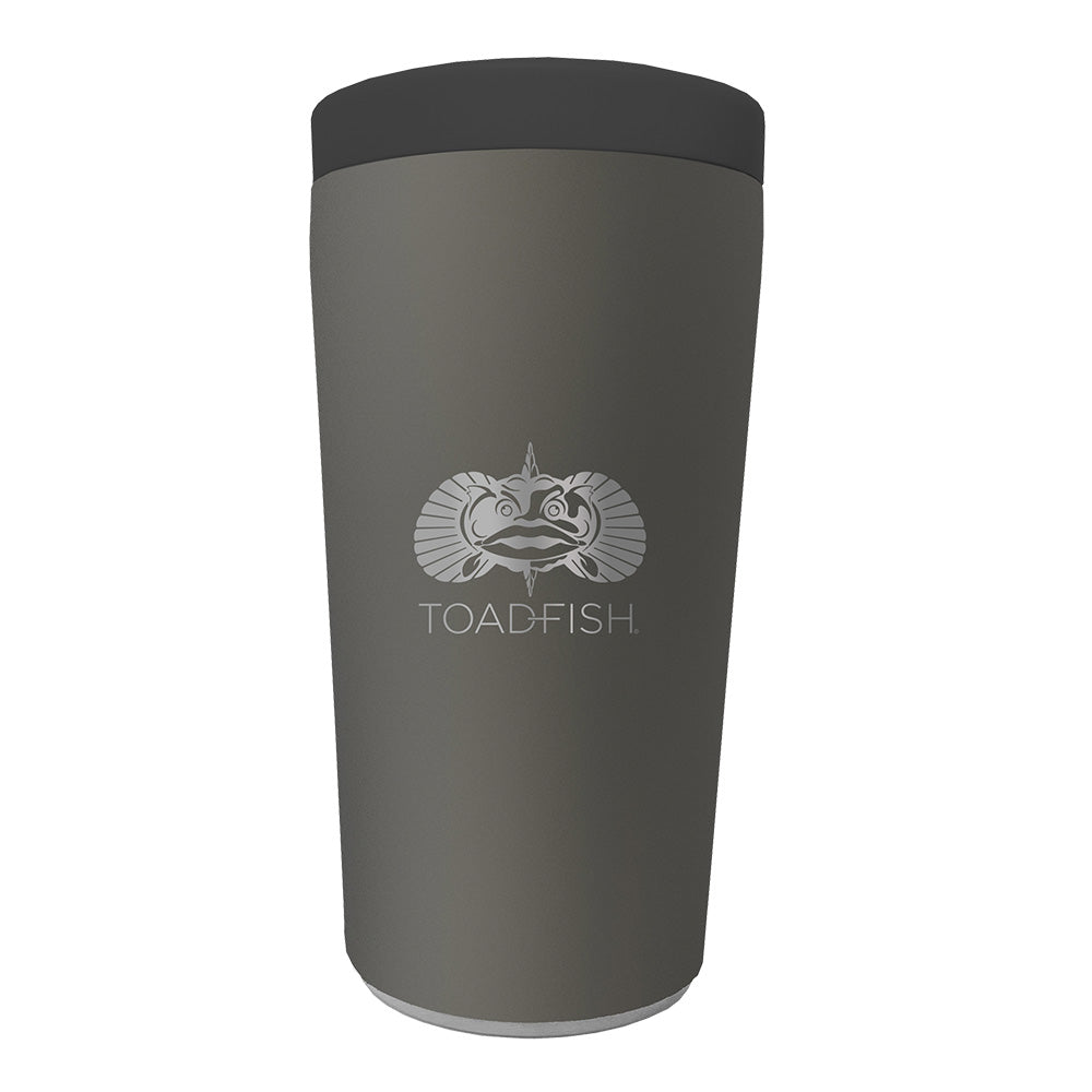Toadfish NonTipping Can Cooler 20 Universal Design Graphite 5006