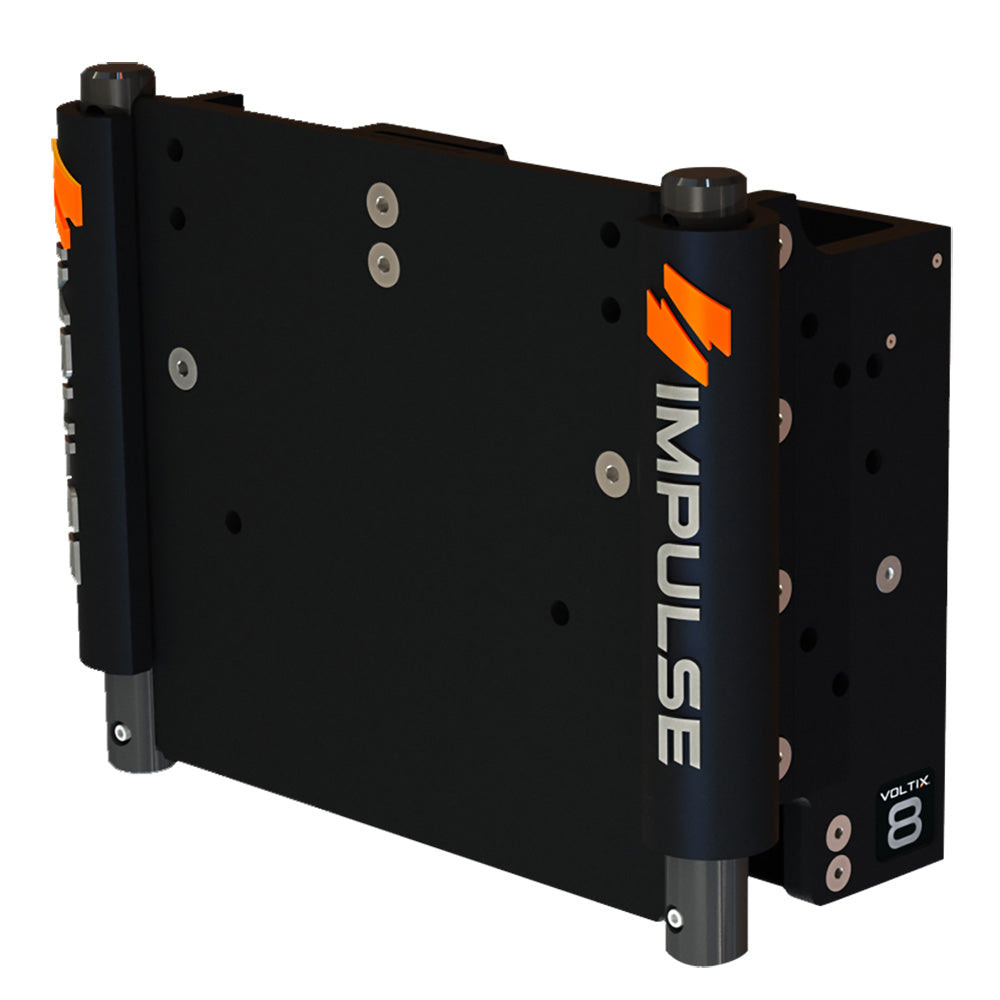 IMPULSE XL 8 Set Back Electric Jack Plate wStandard Control Black Anodize 75063B