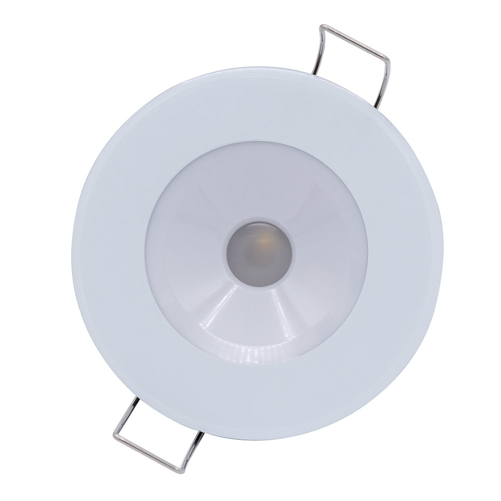 Lumitec Illusion Flush Mount LED Down Light Spectrum RGBW Warm White 117125