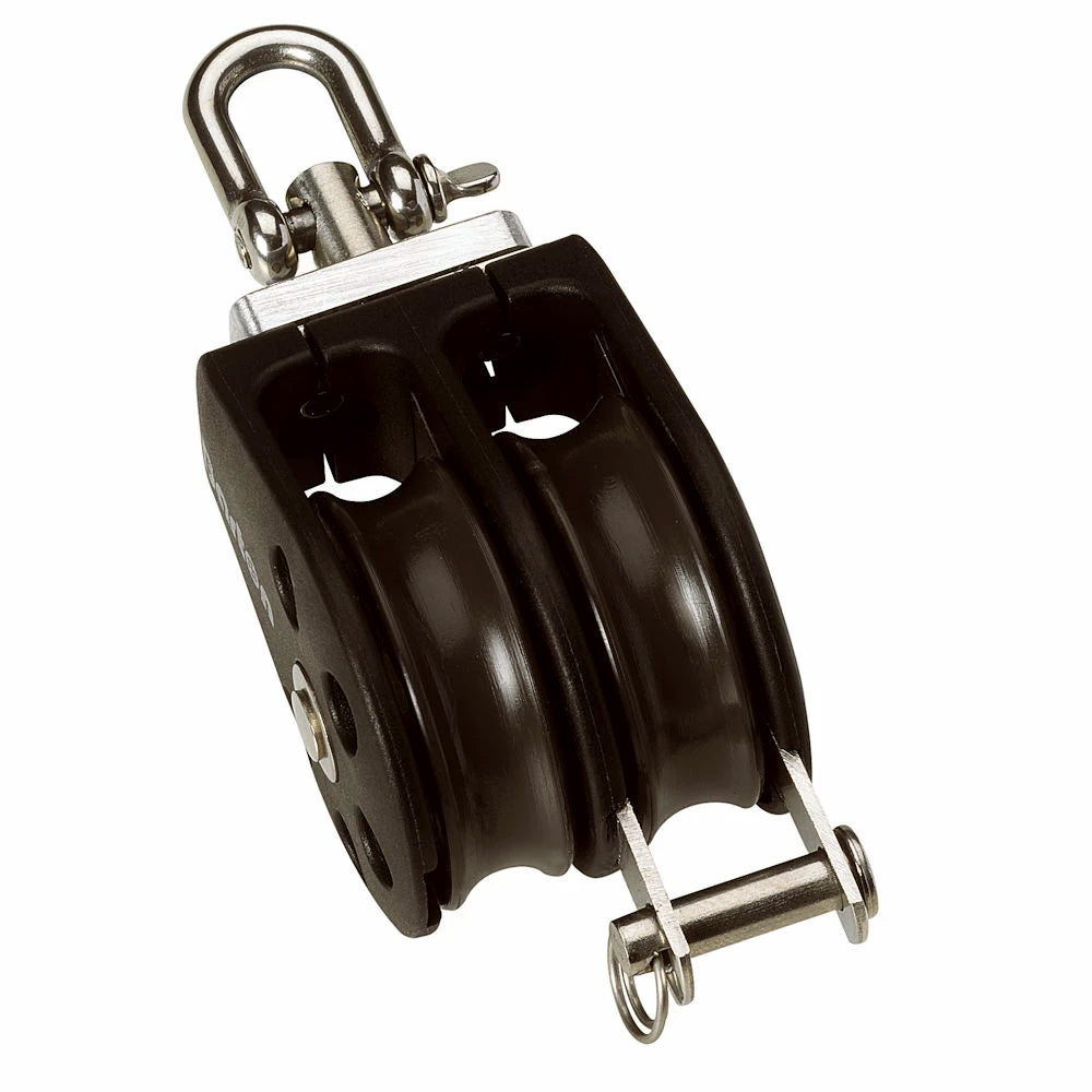 Barton Size 5 54mm Plain Bearing Pulley Block Double Swivel Becket N05231