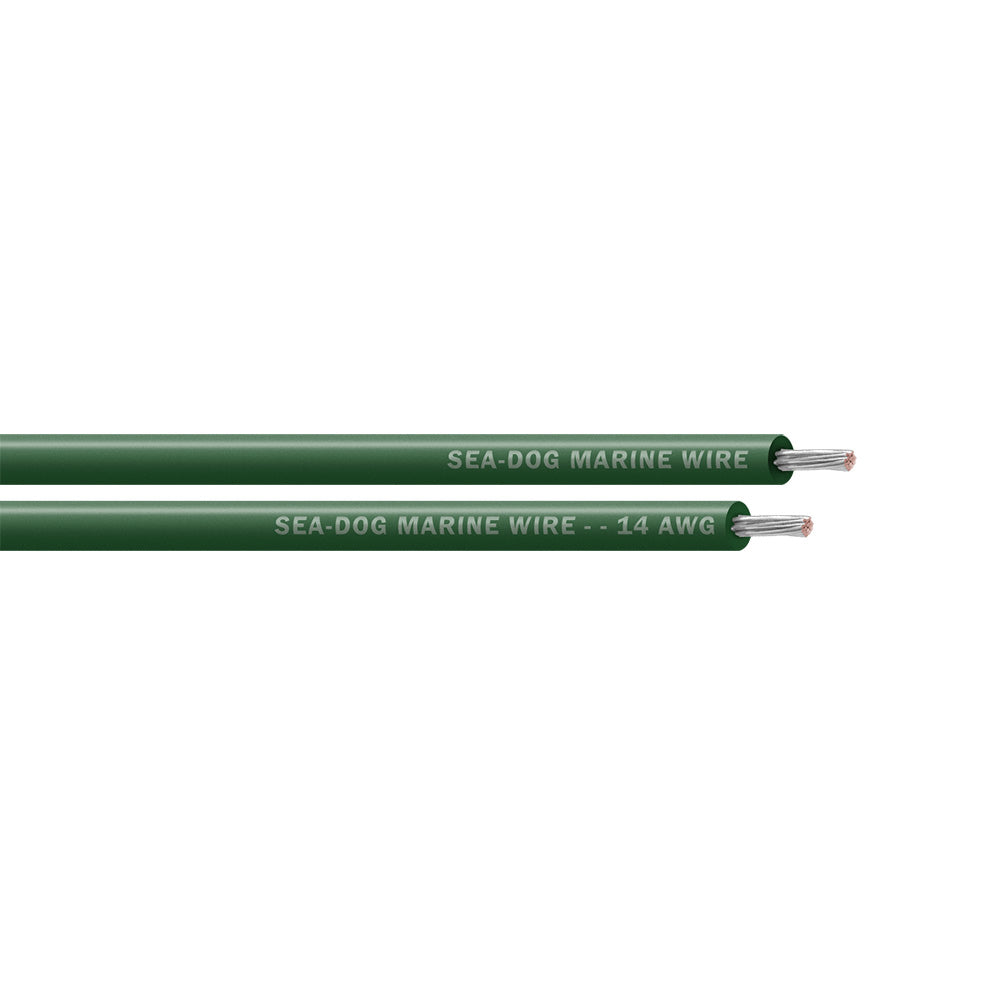 SeaDog 14 AWG Green Primary Wire 1000 8014049
