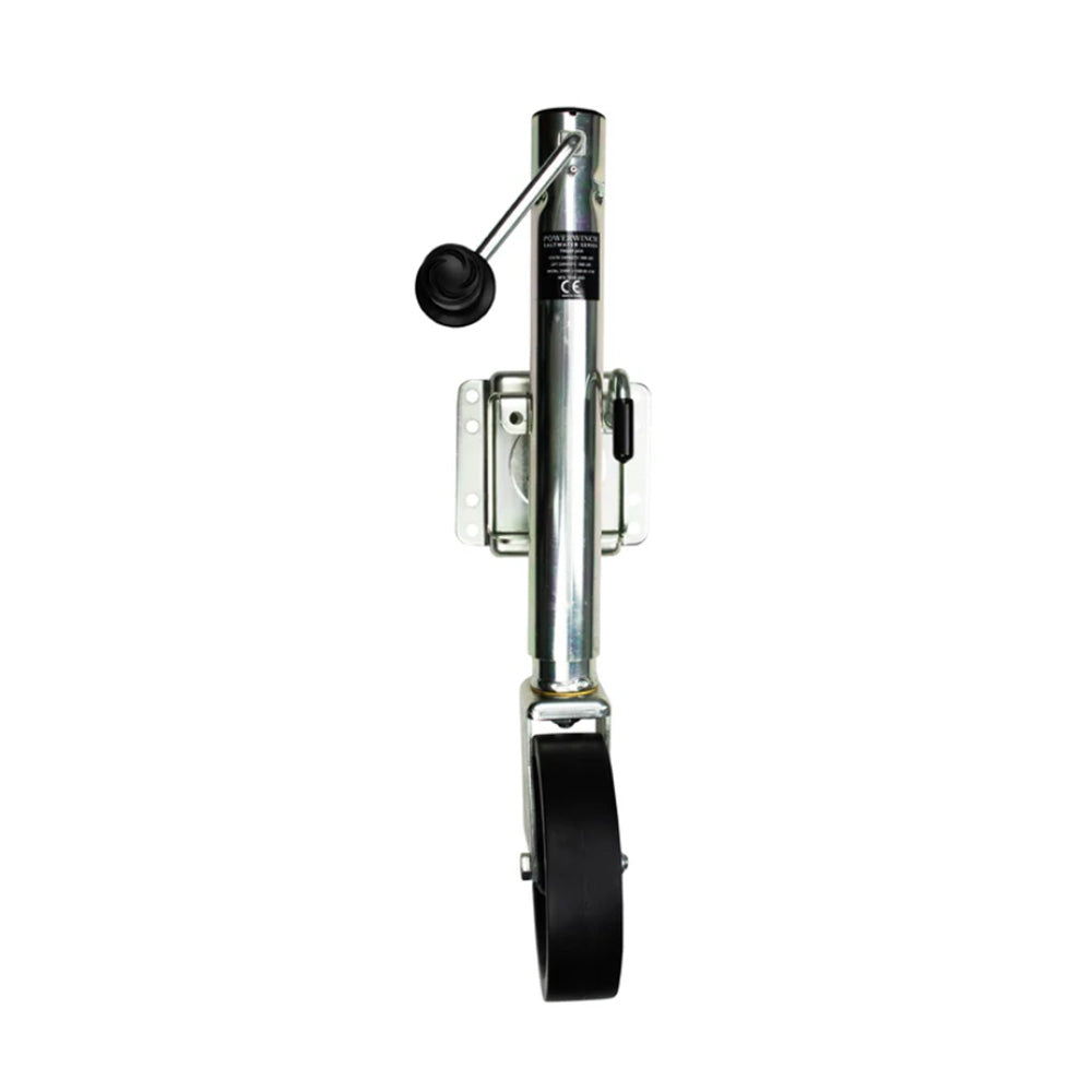 Powerwinch Saltwater Series Jack 1500lb WeldOn Single Wheel Zinc 500 HR Salt Spray 21600J1500B2ZR