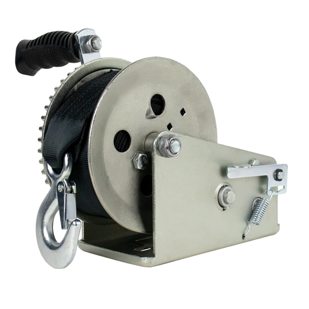 Powerwinch Utility Series Winch 1800lb 2 Speed 6 Crank Arm Zinc 21500W18006ZR