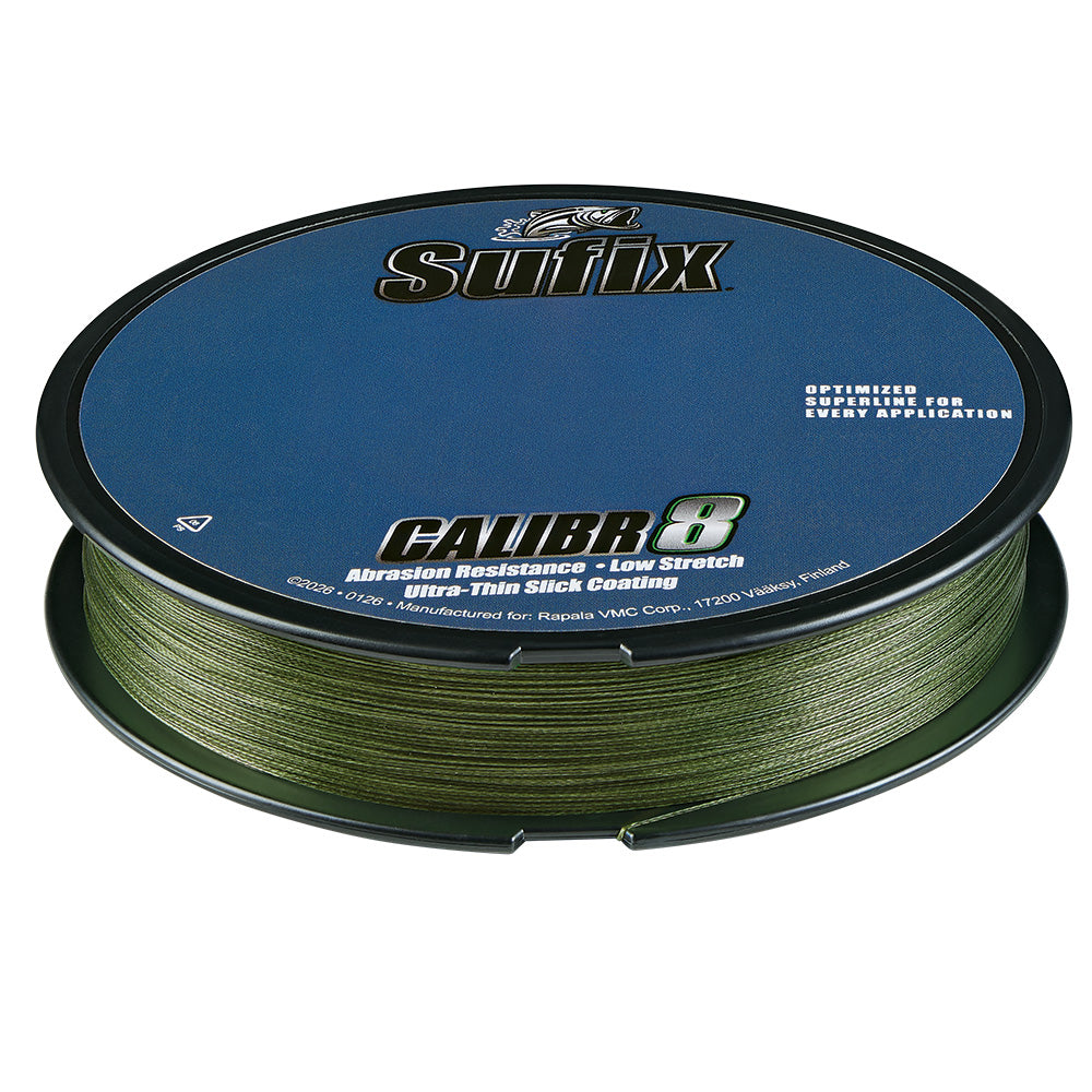 Sufix Calibr8 Braid 300yds 65lb Low Vis Green 694165G