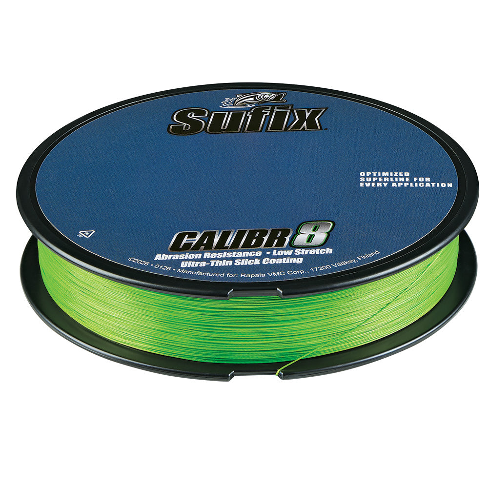 Sufix Calibr8 Braid 300yds 6lb Neon Lime 694106L