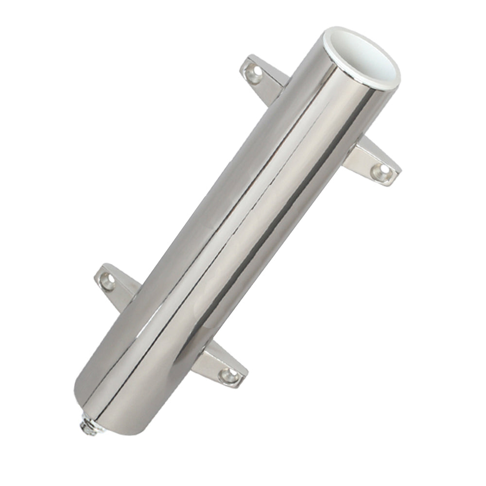 Lees Stainless Steel Heavy Duty Bulkhead Mount w Swivel Base Extra Long 225 OD X 145 Tube RH570XL