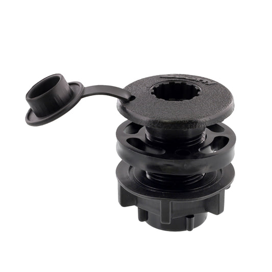 Scotty Compact Threaded Round Deck Mount 444BK