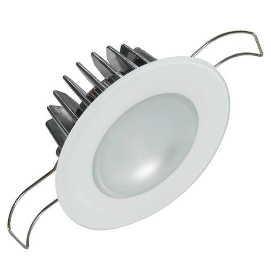 Lumitec Mirage Flush Mount Down Light Glass FinishNo Bezel 4Color RedBluePurple Non Dimming wWhite Dimming 113190