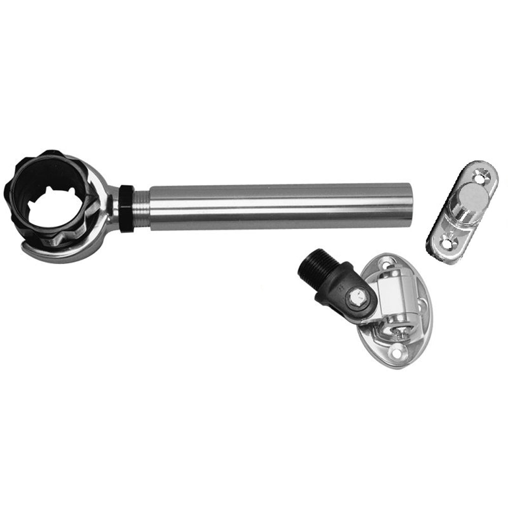 Rupp Threaded Antenna Support w6 Pipe Mount Oval 4Way Base 15 Collar PAK0005