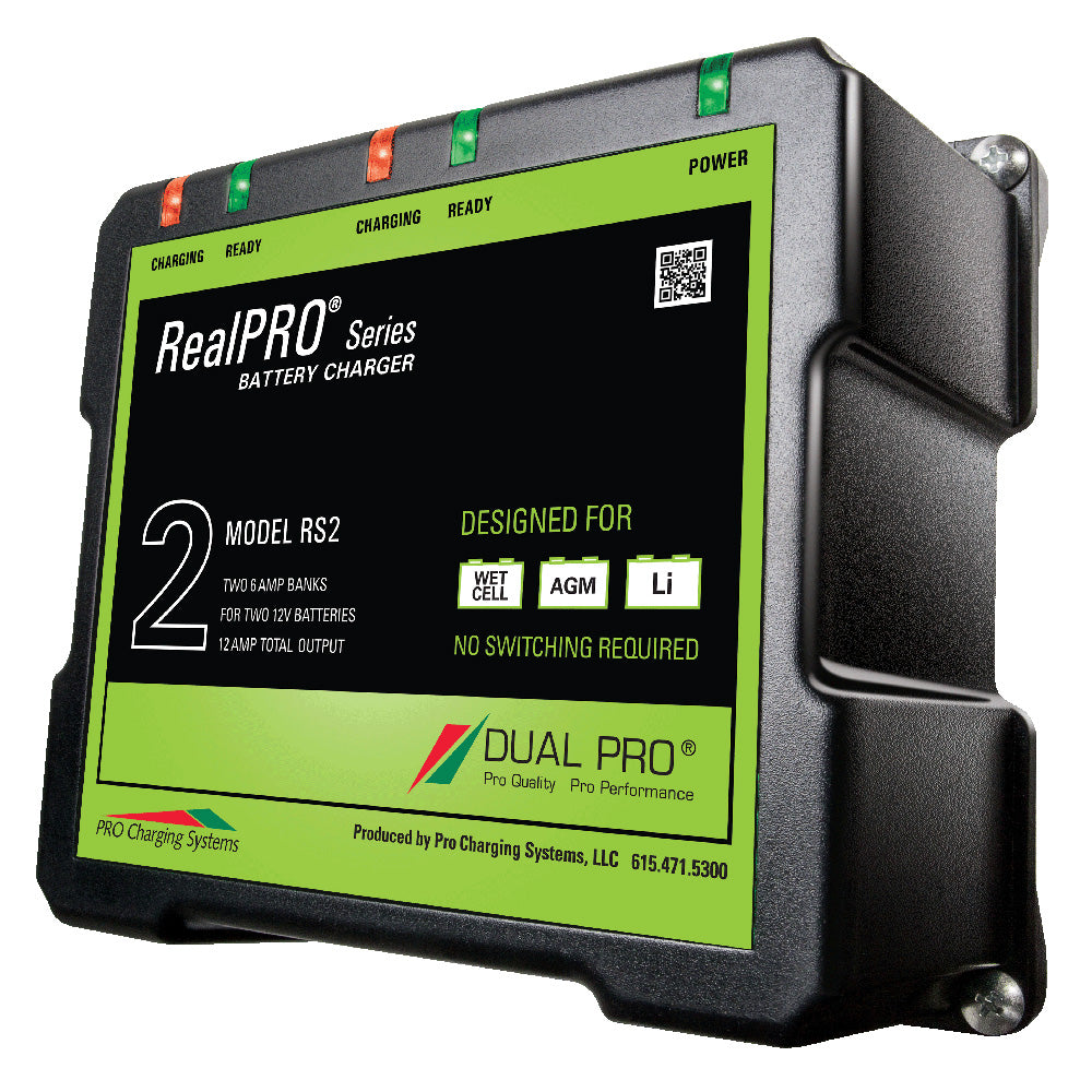 Dual Pro RealPRO Series Battery Charger 12A 26ABanks 12V24V RS2