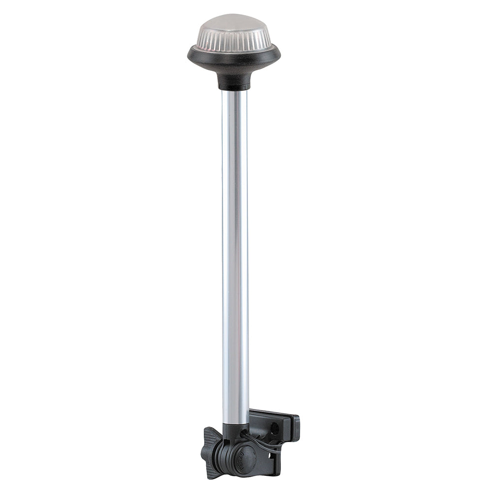 Perko Fold Down AllRound Frosted Globe Pole Light Horizontal Mount White 1634DP0CHR