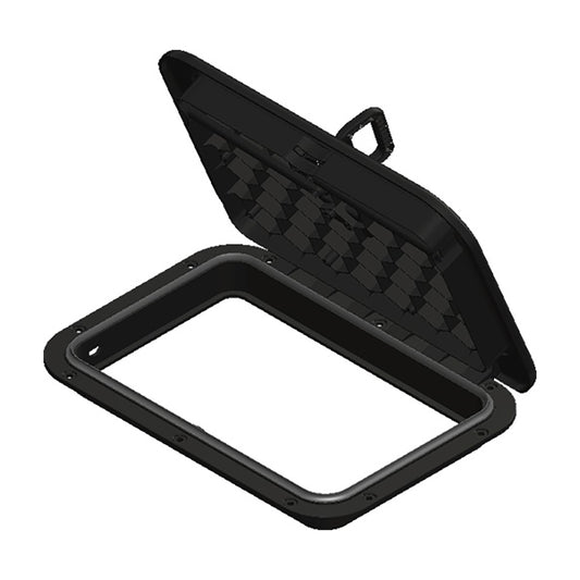 SeaDog Triple Lock Rectangular Marine Hatch 10 x 14 Black 3365253