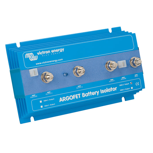 Victron ArgoFET 2002 Battery Isolator 200AMP 1 Alternator 2 Batteries ARG200201020R