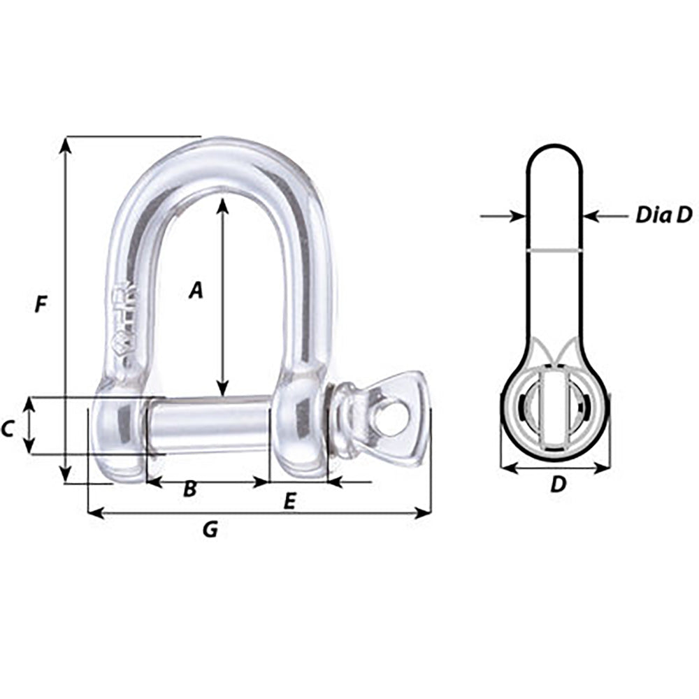Wichard HR D Shackle Diameter 1564 11203