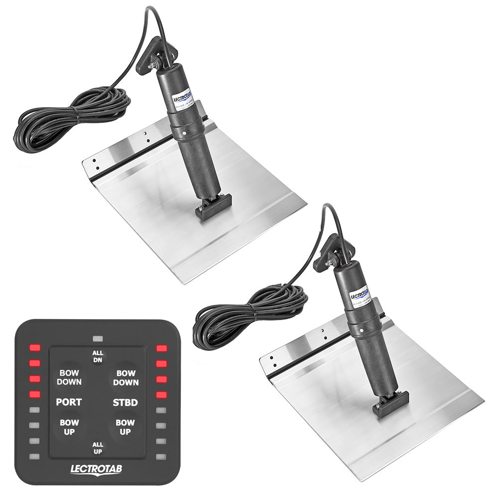 Lectrotab XKA Aluminum Alloy Trim Tab Kit wOneTouch Control 9 x 24 XKASL9X24A