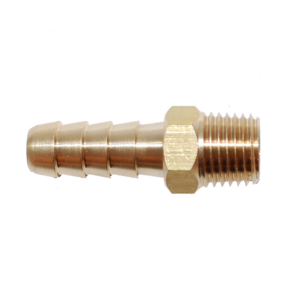 Attwood Universal Brass Fuel Hose Fitting 14 NPT x 516 Barb 88FBM1016