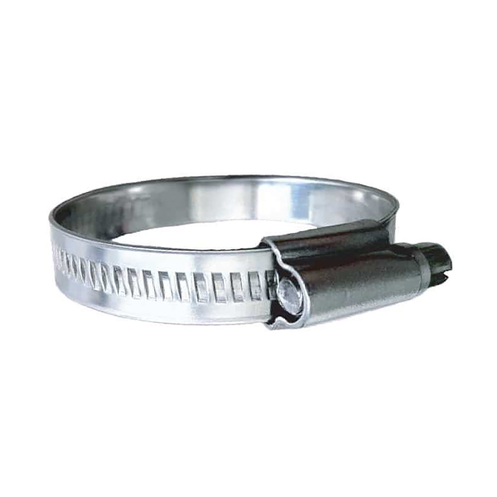 Trident Marine 316 SS NonPerforated Worm Gear Hose Clamp 1532 Band 34 118 Clamping Range 10Pack SAE Size 10 7100581