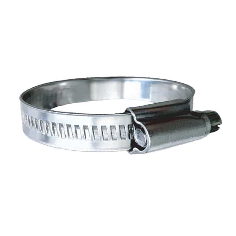 Trident Marine 316 SS NonPerforated Worm Gear Hose Clamp 1532 Band 1116 112 Clamping Range 10Pack SAE Size 16