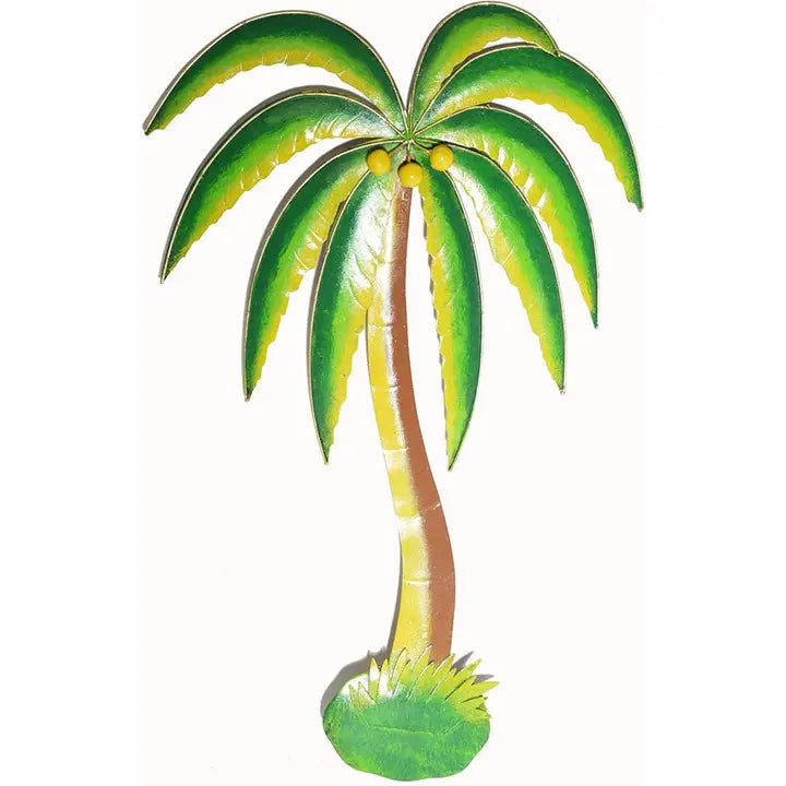 19.5" Metal Palm Tree
