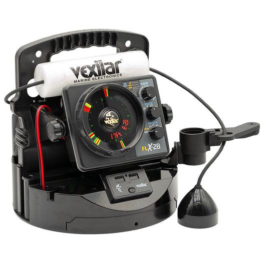 Vexilar FLX28 Pro Pack Elite Fishing System wPro View IceDucer  Vexilar Lithium Battery PPEL28PV