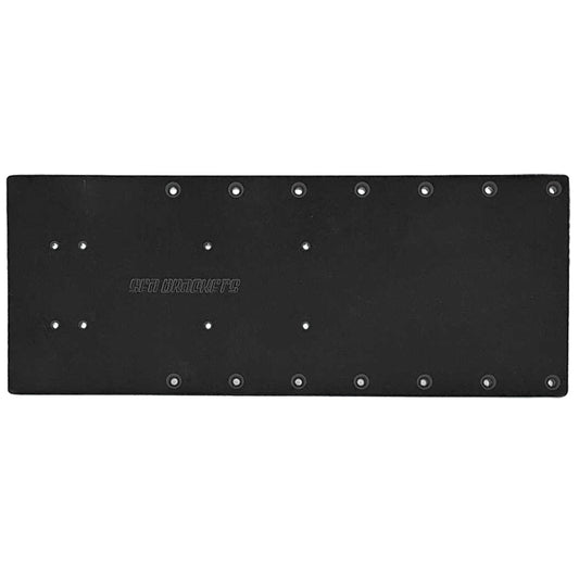 Sea Brackets 20 Straight Trolling Motor Plate  Black SEA2325BLK