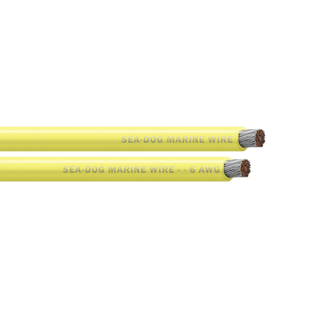 SeaDog 6 AWG Yellow Battery Cable  250 8006034