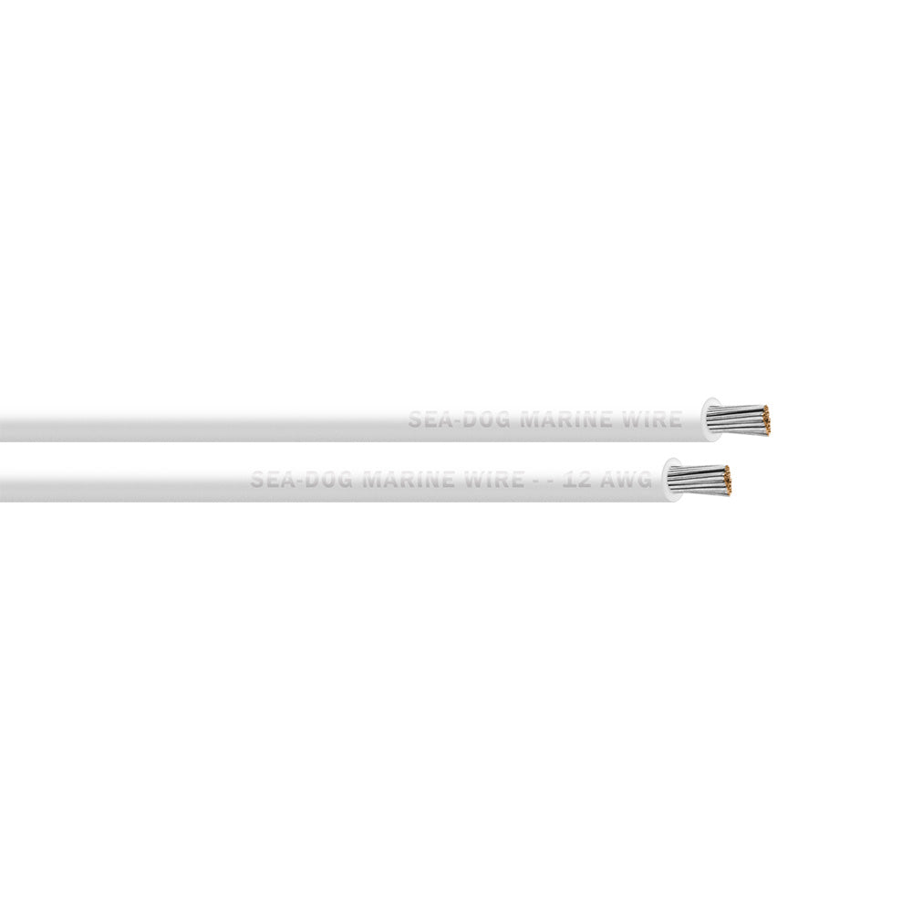 SeaDog 12 AWG White Primary Wire  1000 8012059