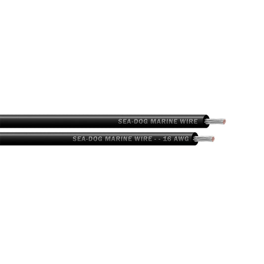 SeaDog 16 AWG Black Primary Wire  25 8016010