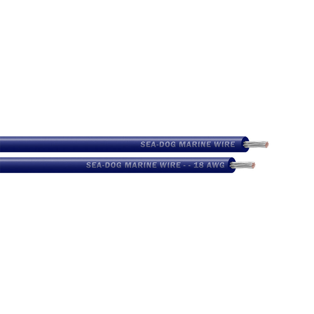 SeaDog 18 AWG Dark Blue Primary Wire  100 8018062
