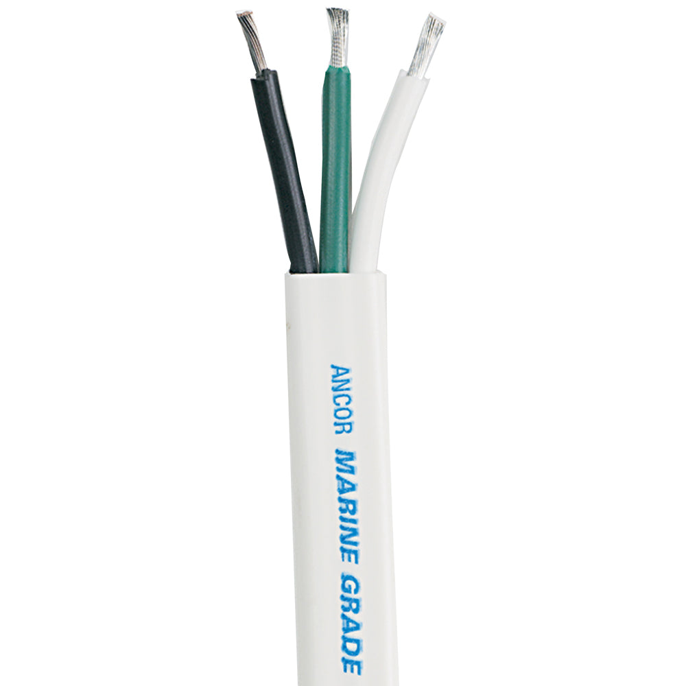 Ancor White Triplex Cable  103 AWG  WhiteBlackGreen Sold by the Foot 1311FT