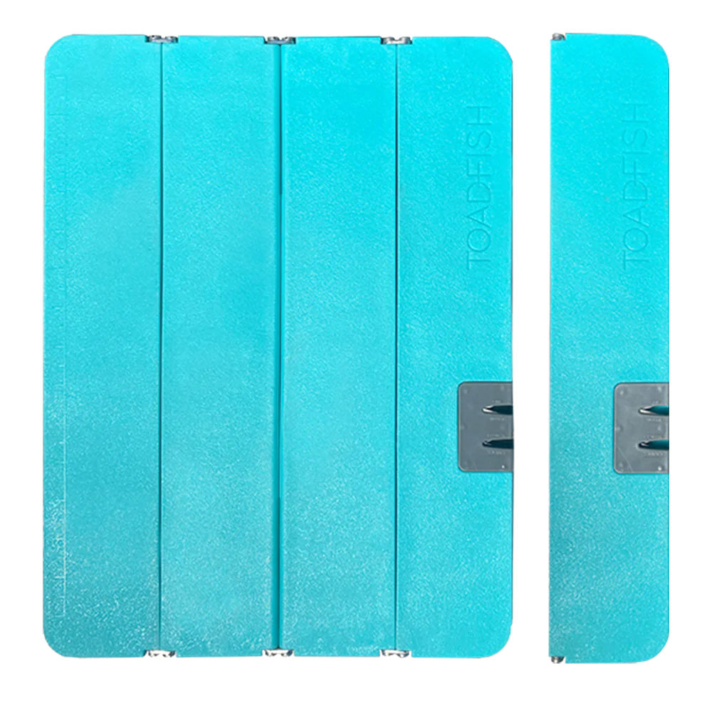 Toadfish Stowaway Folding Cutting Board wBuiltIn Knife Sharpener  Teal 5002