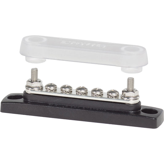 Blue Sea 2314 MiniBus 100 Ampere Common BusBar 5 x 832 Screw Terminal with Cover 2314