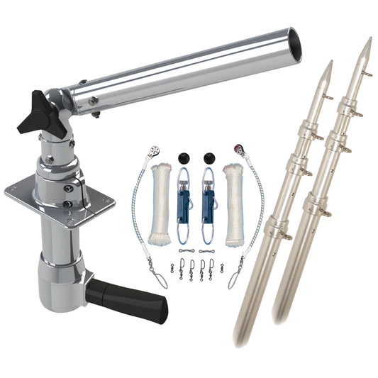 Rupp Revolution Top Gun Package w18 Poles  Complete Single Line Rigging Kit wKlickers Release Clips REVTPGN18T