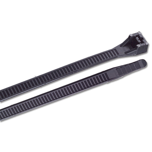 Ancor 15 UV Black Heavy Duty Cable Zip Ties  100 Pack 199260