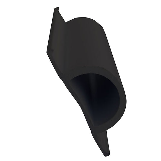Dock Edge Standard D PVC Profile  16 Roll  Black DE1193F