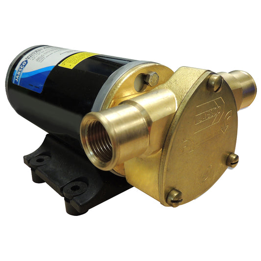 Jabsco Ballast King Bronze DC Pump with Deutsch Connector  No Reversing Switch  15 GPM 226109427