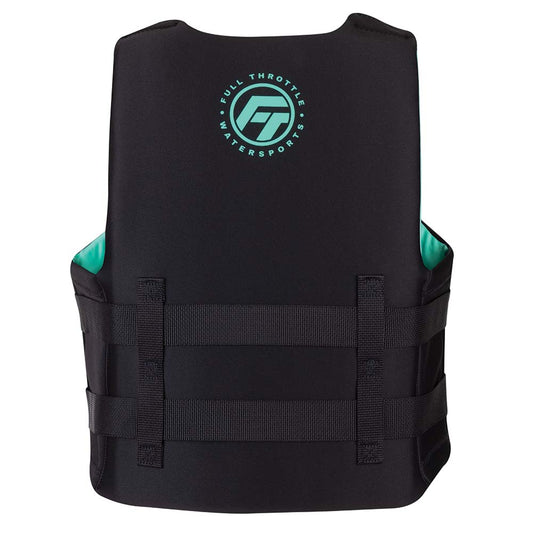 Full Throttle Adult RapidDry Life Jacket  SM  AquaBlack 14210050503022