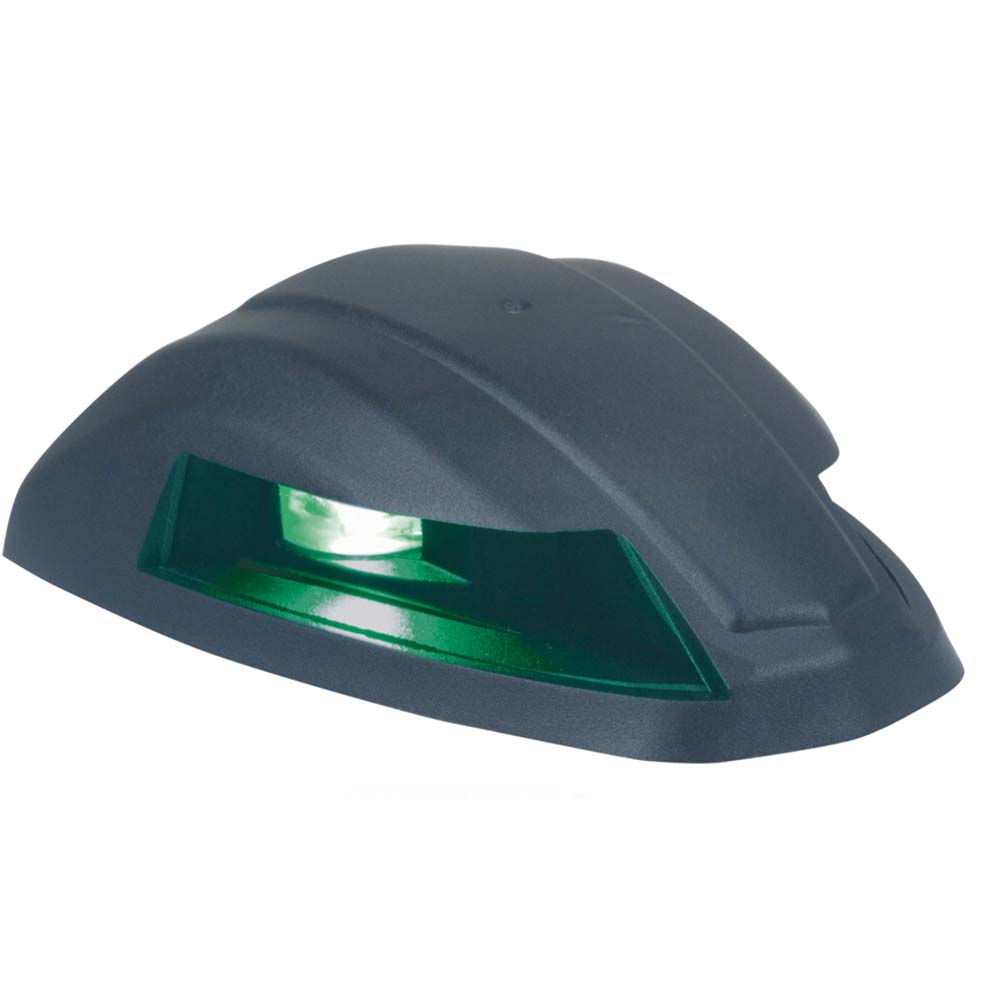 Perko 12V LED BiColor Navigation Light  Black Rounded 0655002BLK