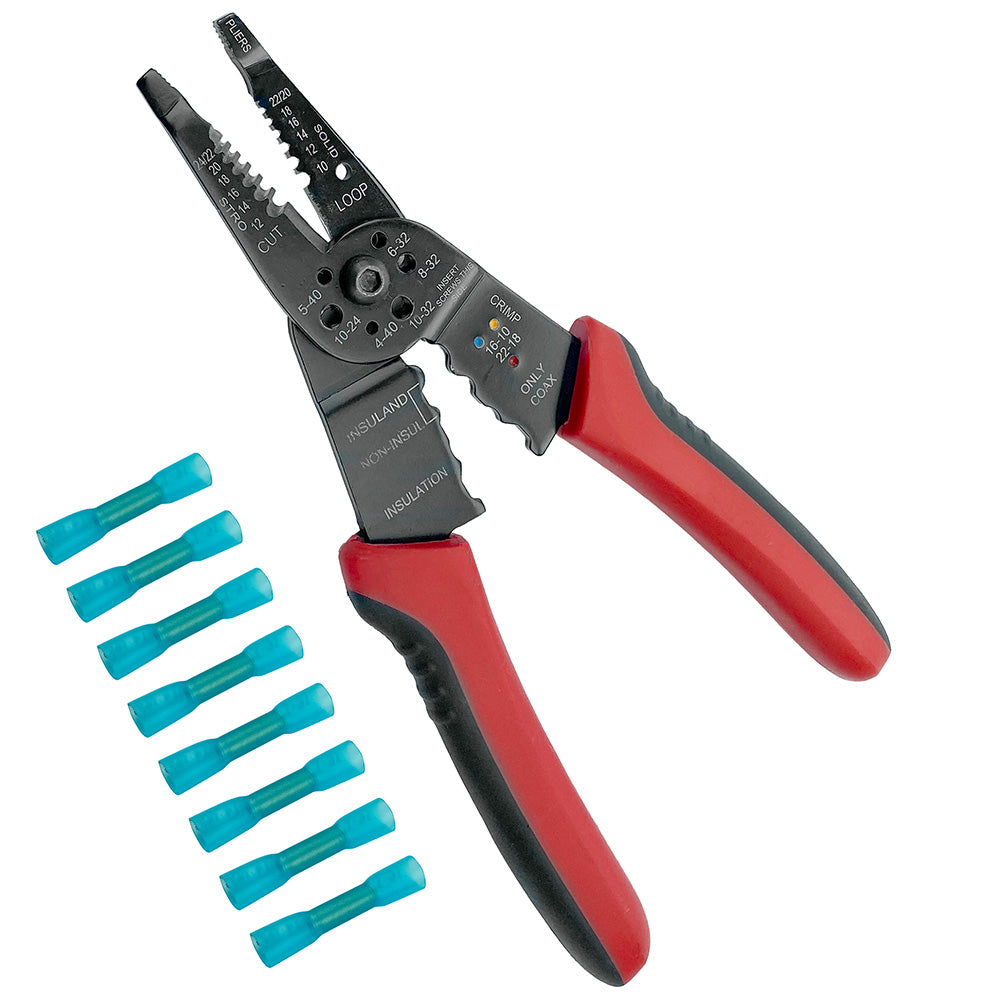 TH Marine Heat Shrink Kit w6In1 Wire Tool  Connectors BEEL31643DP