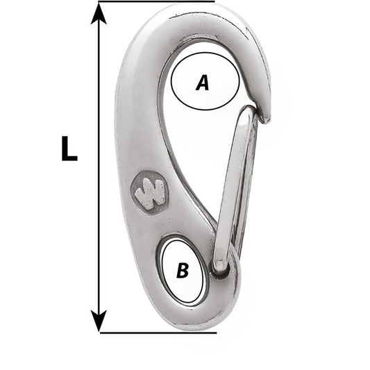 Wichard Safety Snap Hook  75mm 02481