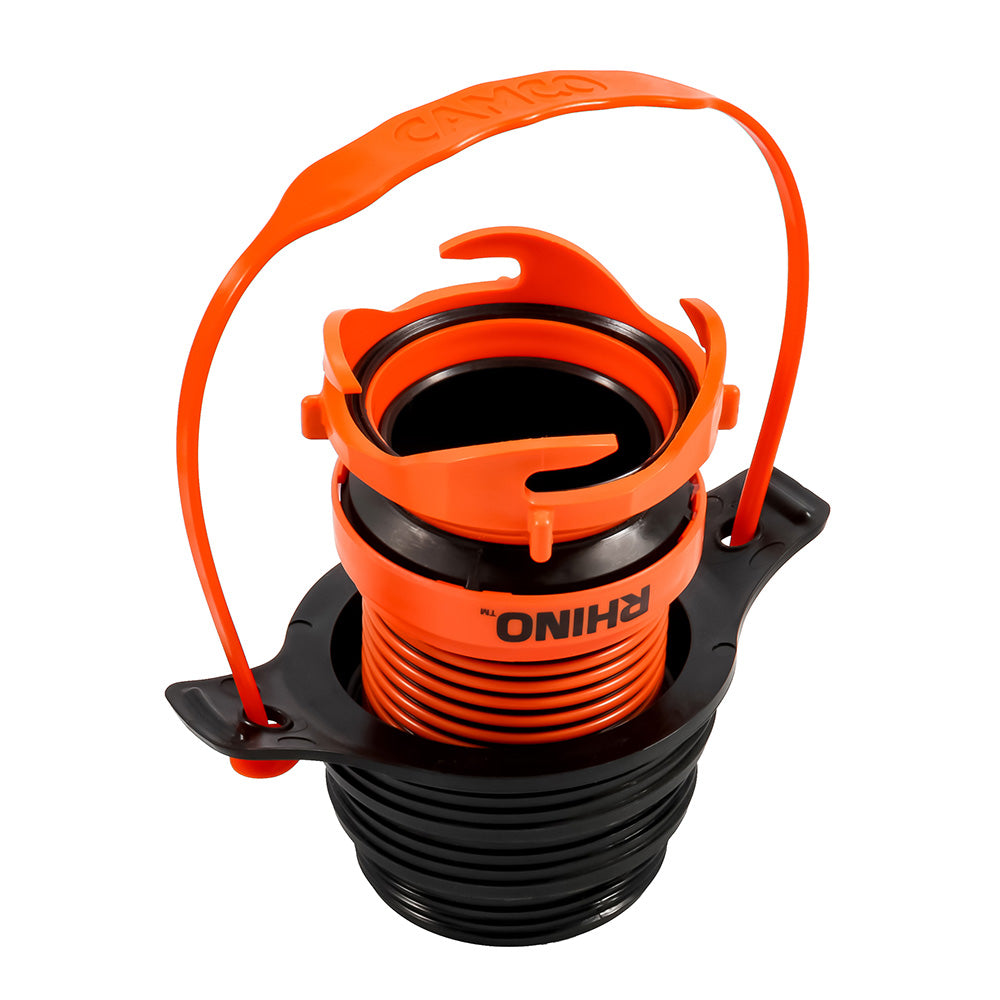 Camco Rhino Sewer Hose Seal Flexible 3 In 1 wRhino Extreme  Handle 39319