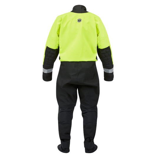 Mustang MSD576 Water Rescue Dry Suit  Fluorescent Yellow GreenBlack  Medium MSD57602251M101