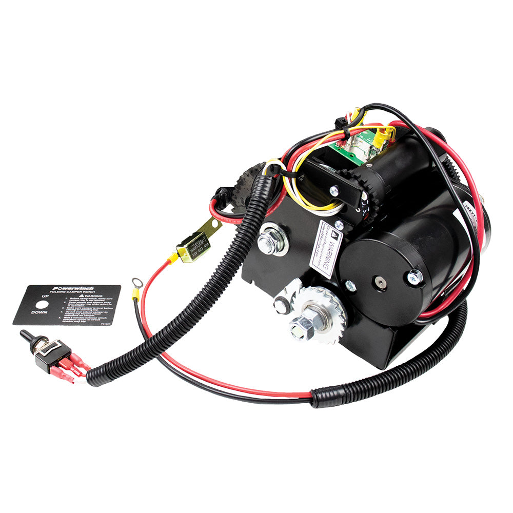 Powerwinch Folding  PopUp Camper Winch w1200lb Lift Capacity P92001