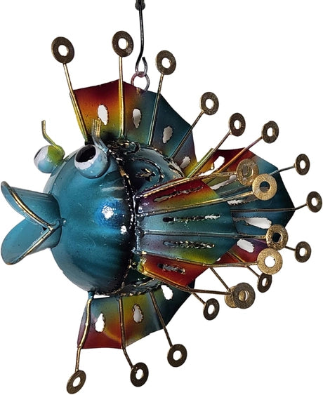 Metal Hanging Fish Candle Holder