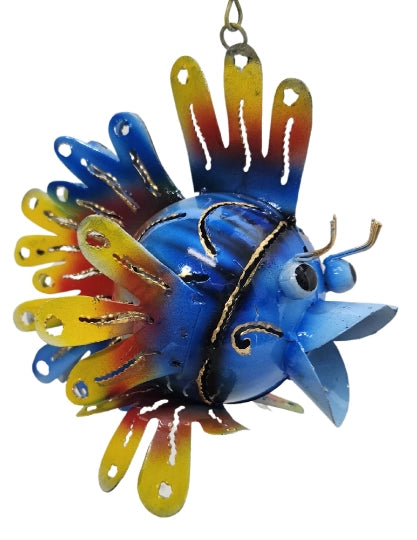 Metal Hanging Fish Candle Holder
