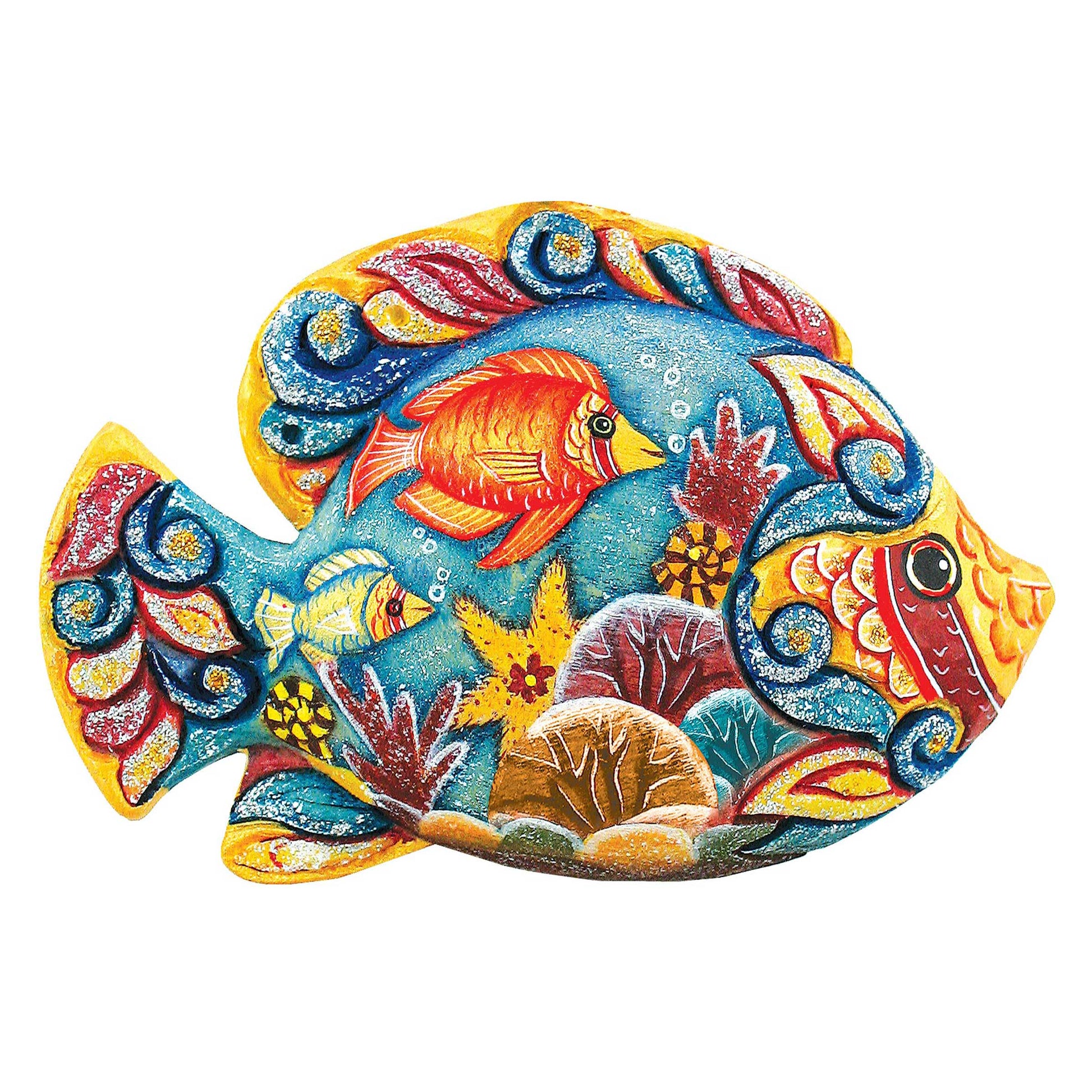 Tropical Fish Beach House Door Decor by G. DeBrekht - Coastal Holiday Decor - 8126121H-4